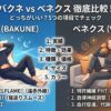 バクネとベネクスを比較