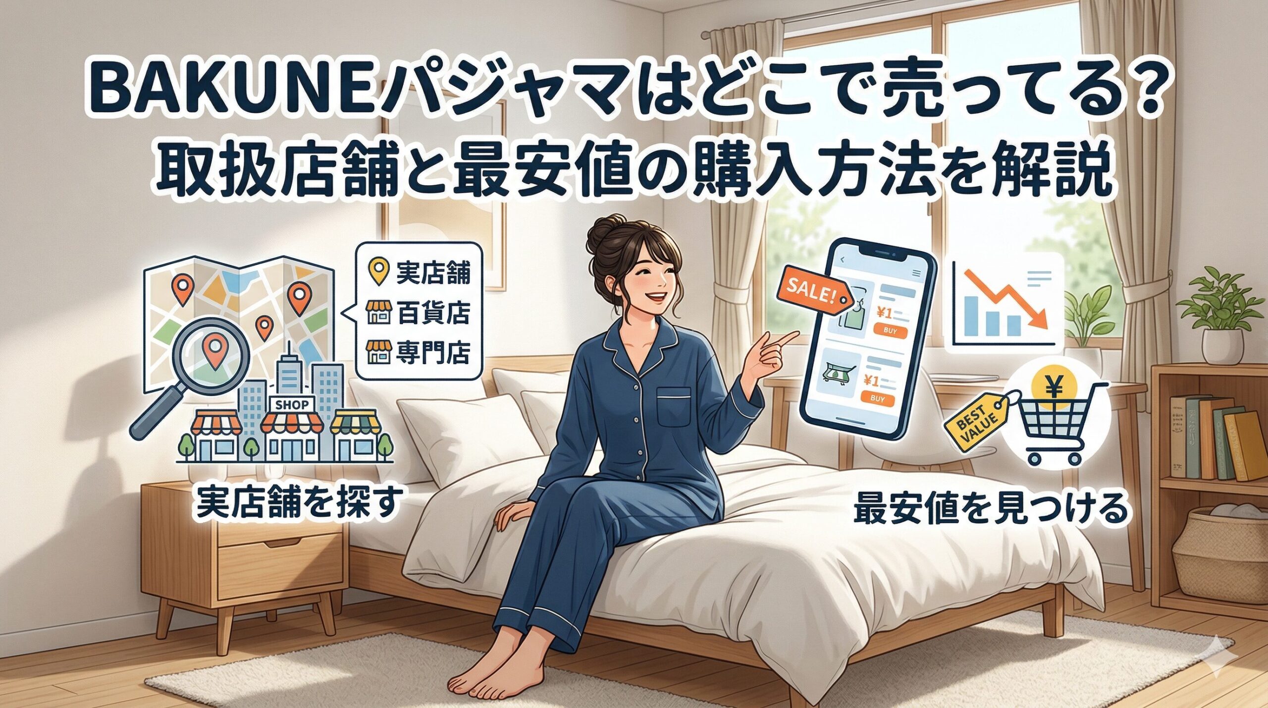 BAKUNEパジャマはどこで売ってる