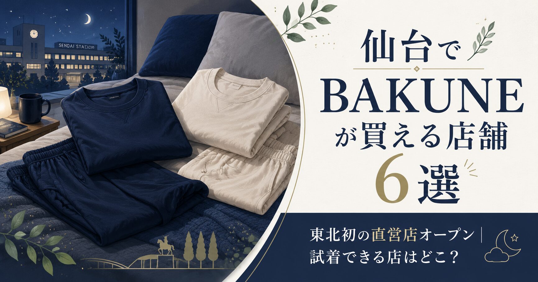 仙台のBAKUNE（バクネ）取扱店舗