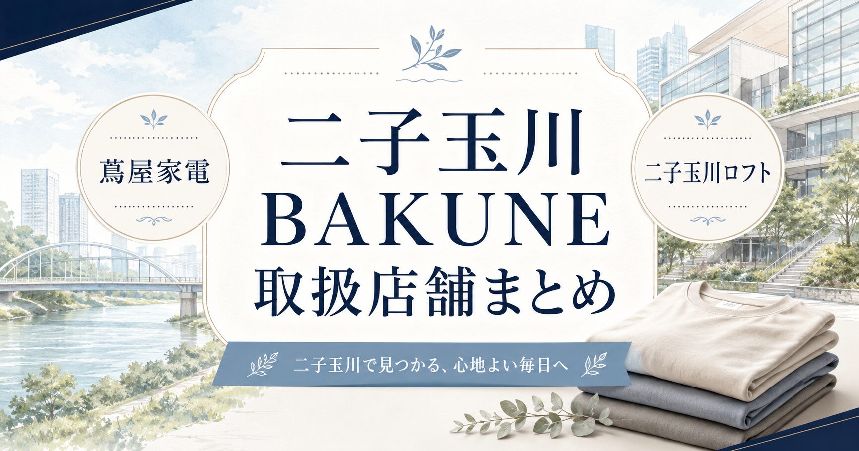 二子玉川 BAKUNE 取扱店舗まとめ