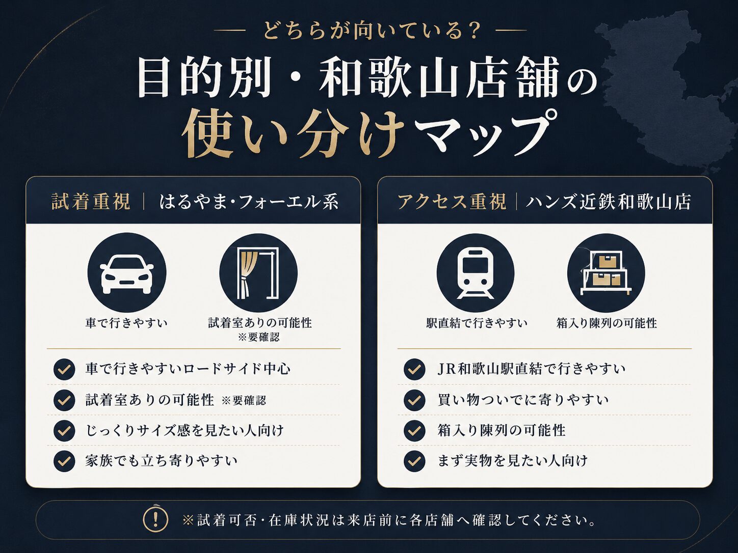 和歌山のBAKUNE（バクネ）取扱店舗の比較